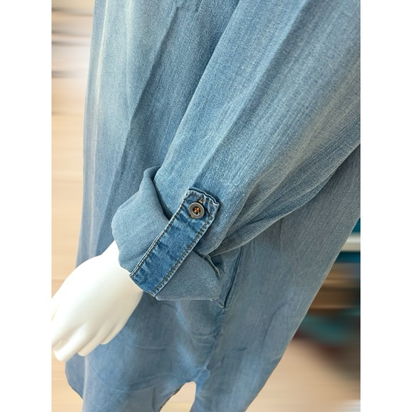 UNBRANDED Cute washed out denim blue tunic dress sz 1X 2X 3X - Picture 5 of 5